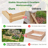 Lucktree Raised Garden Bed, Wood Planter Box for Vegetables Flowers Fruit Herb, Easy Assembly (42.5" Lx34.5 Wx14.5 H)