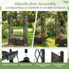 Lucktree Planter Boxes with Arch Trellis for Climbing Vines Vegetables Flowers