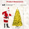 Lucktree 6FT | 7FT | 8FT Pre-Lit Remote Control Artificial Christmas Tree with Warm White LED Lights