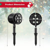 Lucktree Christmas Projector Lights Rotating Projection Lamp with 65° Adjustable Angle