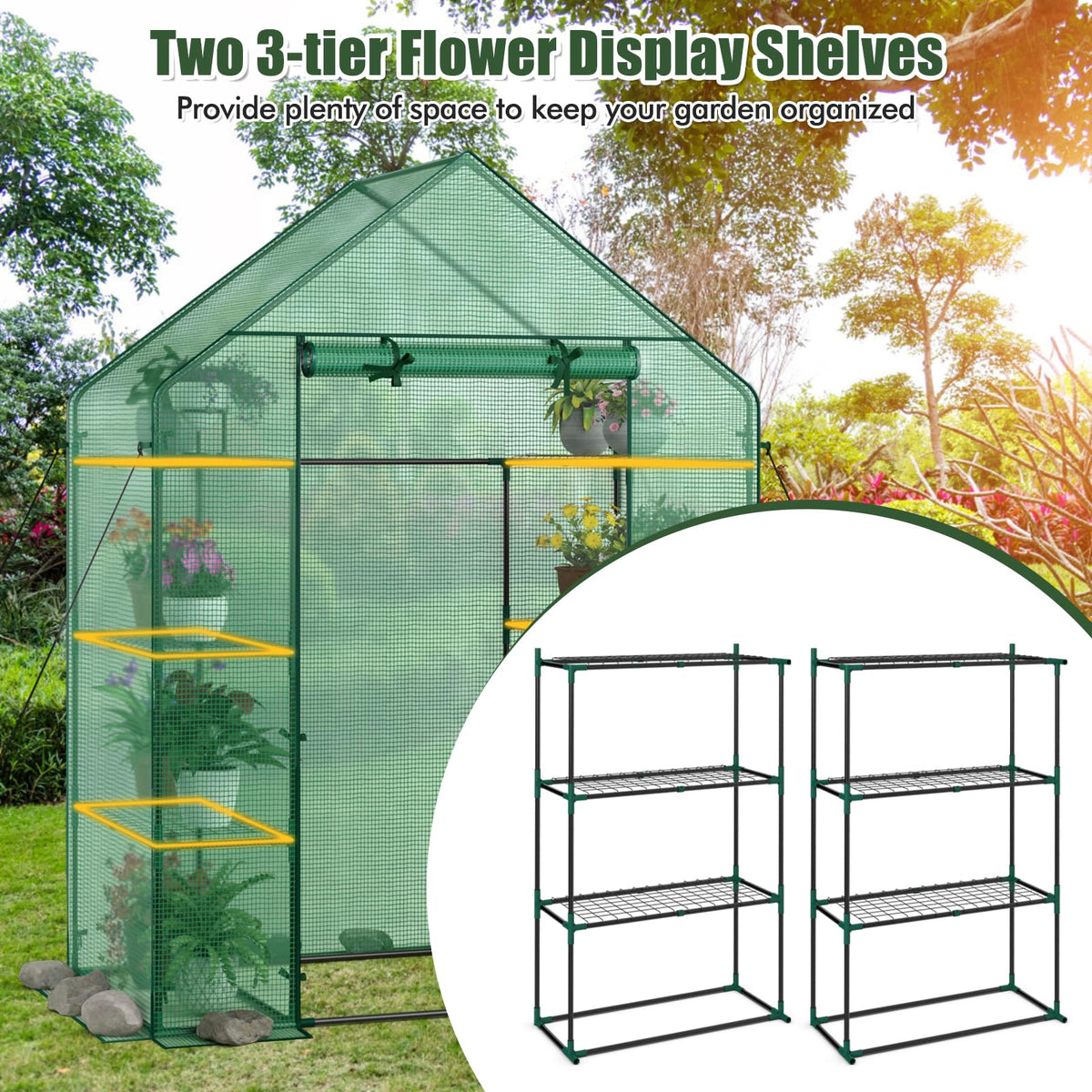 Greenhouse Outdoor Mini Walk-in Plant Green house for Plants
