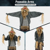 Lucktree 7 FT Halloween Decoration Animated Standing Scarecrow