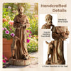 Lucktree 24.5'' St. Francis Garden Statue with Bird Feeder