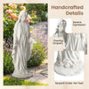 Lucktree Virgin Mary Garden Statue 29.5" | Blessed Mother Outdoor Religious Statue with Serpent