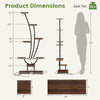 Lucktree Plant Stand Indoor  8-Tier 62" Tall Corner Metal Plant Shelf for Multiple Plants