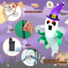Lucktree 3.6 FT Halloween Inflatable Ghost Broke Out from Window