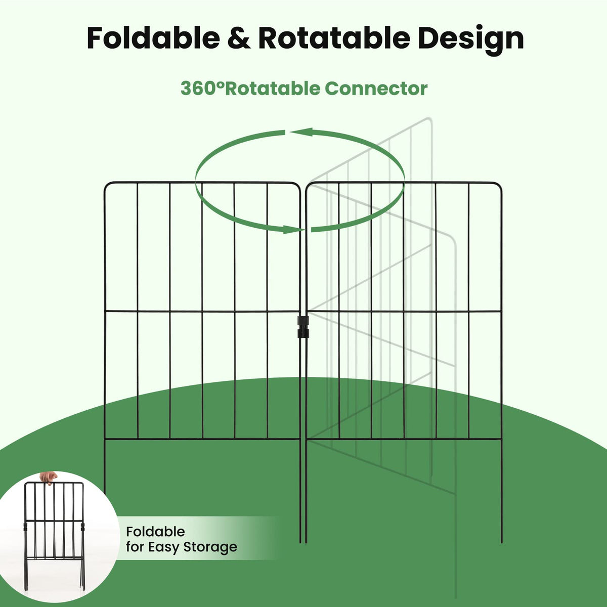 Lucktree Decorative Garden Fence 25 Panels