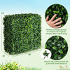 Lucktree Artificial Boxwood Hedge Wall, Faux Grass Wall with PE Leaves and Aluminum Frame