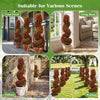 Lucktree 3FT Realistic Fake Rose Bushes Outdoor Faux Plants with Sun Protection & Ground Spikes Set of 2
