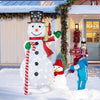 Lucktree 5 FT Pop-up Lighted Christmas Snowman