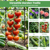 Lucktree Outdoor Garden Trellis for for Climbing Plants, 73” Tall Trellis w/Rustproof PE Coated Metal Pipes