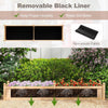 Lucktree Wood Raised Garden Bed with Corner Drainage