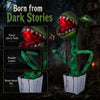 Lucktree Halloween Animated Standing Horror Piranha Plant Decoration