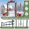 Lucktree Metal Garden Arbor | 7.5 FT Heavy Duty Arch Trellis for Climbing Plants