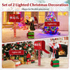Lucktree Christmas Lighted Mailbox & Penguin