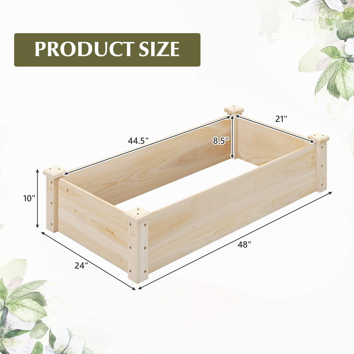 Lucktree Wooden Raised Garden Bed