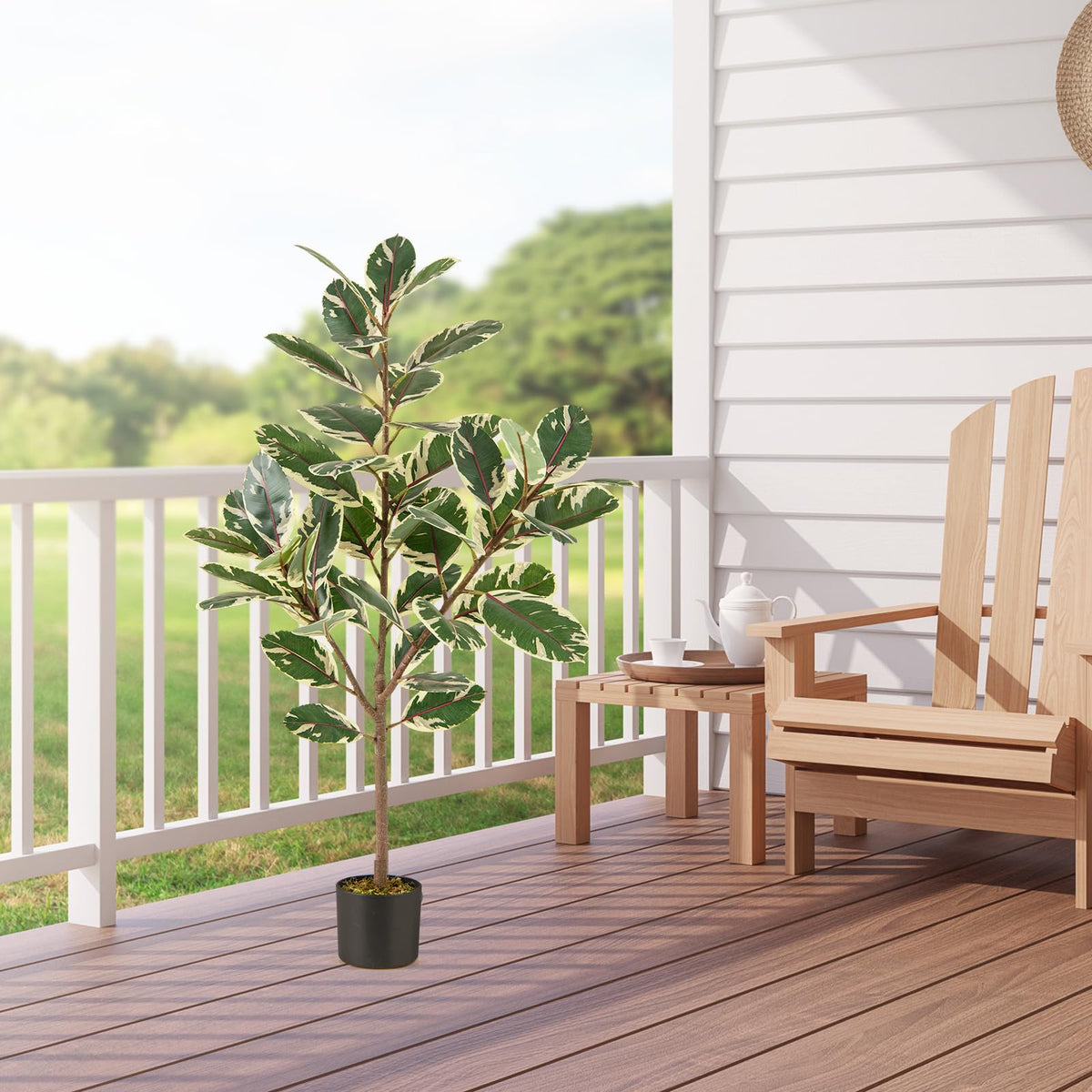 Lucktree 4.3 FT Tall Artificial Bird of Paradise Plant (2 Pack)