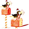 Lucktree 4.8 FT Christmas Lighted Penguin on Mailbox