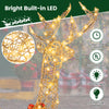 Lucktree 2 Pieces Lighted Christmas Reindeer Family Set with 230 LED Lights