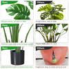 Lucktree Artificial Monstera Deliciosa Plant, 4ft Tall Fake Tropical Palm Tree w/10 Pcs Different Turtle Leaves - LucktreeUS