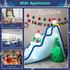 Lucktree Christmas Inflatable Polar Bear Slide Scene Decoration