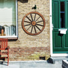 Lucktree 30-Inch Wagon Wheels 4 Pieces, Decorative Wooden Wheels