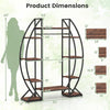 Lucktree Plant Stand Indoor with Grow Lights 10-Tier 63" Tall Metal Plant Shelf