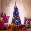 Lucktree 4.5FT / 6.5FT / 7.5FT Prelit Pencil Christmas Tree, Premium Hinged Fir Tree - LucktreeUS
