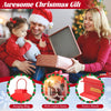 Lucktree 61 Inch Christmas Street Lamp, Festive Musical Lamp Post w/Detachable Snow Globe Lantern