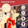 Lucktree 3 Pieces Lighted Christmas Reindeer Family Set