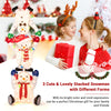 Lucktree 5.6 FT Lighted Christmas Stacked Snowmen Decoration