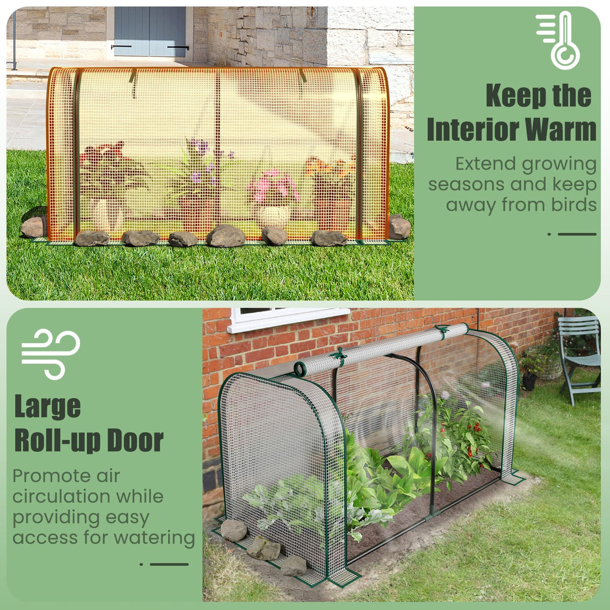 Lucktree Raised Garden Bed with Cover