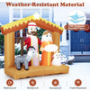 Lucktree 6 FT Christmas Inflatables Nativity Scene Outdoor Decoration