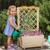 Lucktree Raised Garden Bed with Trellis (1/2)
