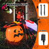 Lucktree 5 FT Halloween Inflatable Spider with Pumpkin, LED Lighted Halloween Decoration