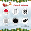Lucktree 4 FT Lighted Christmas Inflatable Snowman with 360° Rotating Colorful LED Light