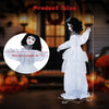 Lucktree 4 FT Animated Halloween Doll Girl with Shaking Head & Posable Arms