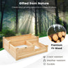 Lucktree Raised Garden Bed, Wood Planter Box for Vegetables Flowers Fruit Herb, Easy Assembly (42.5" Lx34.5 Wx14.5 H)