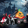 Lucktree 9 FT Halloween Inflatable Outdoor Decoration, Blow up Grim Reaper Driving Pumpkin Carriage