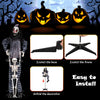 Lucktree 70" Halloween Animated Life-Size Clown Catching Skeleton Doll