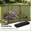 Lucktree Garden Crop Cage | 10 x 6.5 x 6.5 ft Plant Netting Cover w/Zipper Doors