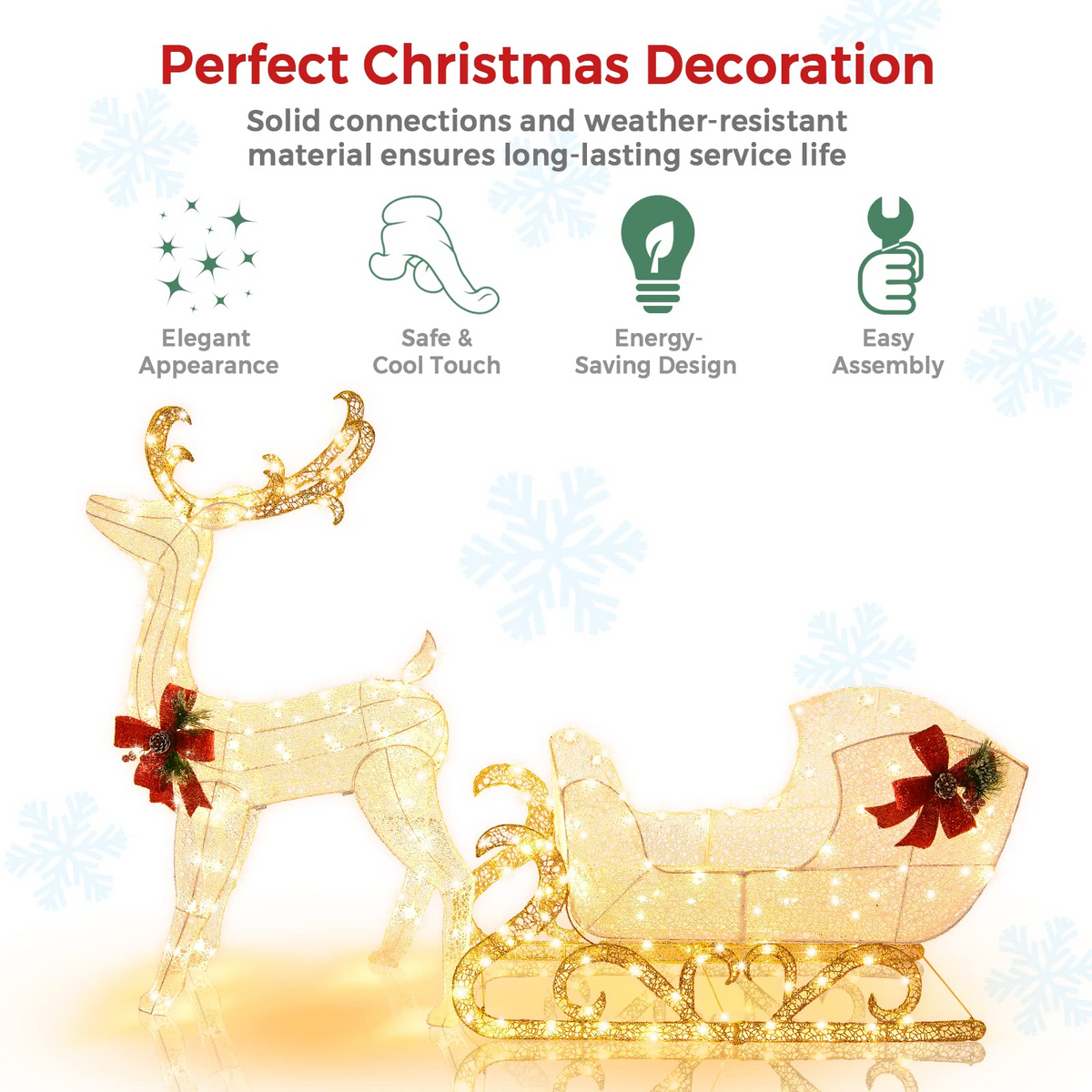 6 FT Christmas Lighted Outdoor Yard Decoration - Lucktree