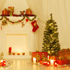 Lucktree 4ft Pre-Lit Christmas Tree for Entrances