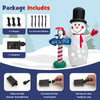 Lucktree 6 FT Inflatable Christmas Snowman, Blow up Xmas Decoration w/ Penguin Guidepost