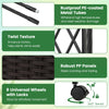 Lucktree 8.2 FT Garden Arch Trellis w/ 2 Self-Watering Planter Boxes
