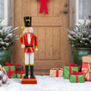 Lucktree 32.5 Inch Christmas Nutcracker with High Hat and Beautiful Scepter