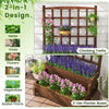 Lucktree Raised Garden Bed with Legs and Trellis