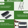 Lucktree 5-Tier Vertical Garden Planter Set 1/2 Raised Garden Bed w/Drainage