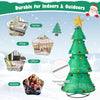 Lucktree 6.5 FT Pop-Up Lighted Christmas Tree, Artificial Xmas Tree with 200 Warm White LED Lights