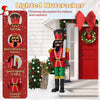 Lucktree 5 FT Lighted Christmas Nutcracker with Glitter Sword